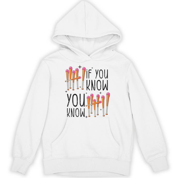 6 7 If You Know You Know Baseball Ice Cream Dip Unisex Hoodie