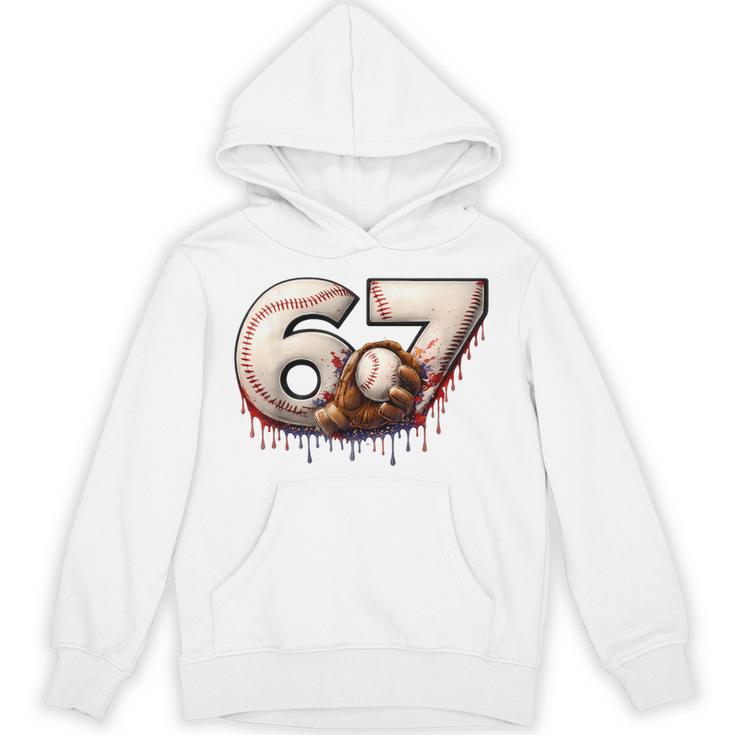 6 7 Six Seven American Baseball Graphic Unisex Hoodie