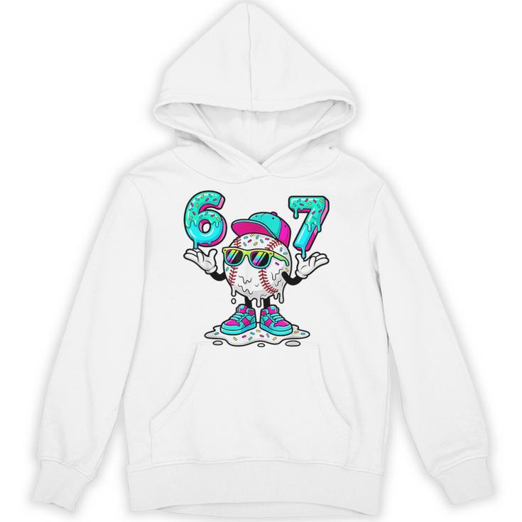 67 Baseball Drip Ice Cream 67 Baseball Men Boy Kids Unisex Hoodie