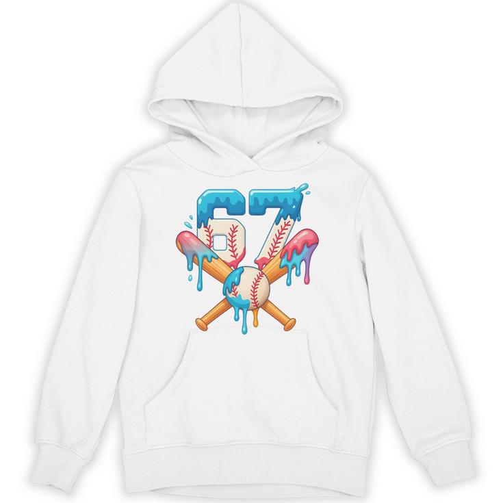 67 Baseball Life Style 101 Apparel Youth Drip Baseball Boys Unisex Hoodie 67 Baseball Life Style 101 Apparel Youth Drip Baseball Boys Unisex Hoodie