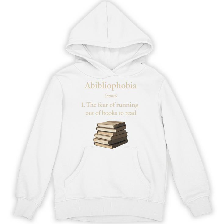 Abibliophobia Definition Book Lover Premium Tri-Blend Unisex Hoodie