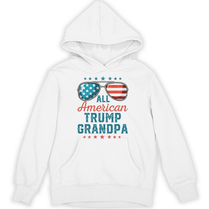 All American Trump Grandpa 4Th Of July Usa Sunglasses Performance Hoodie