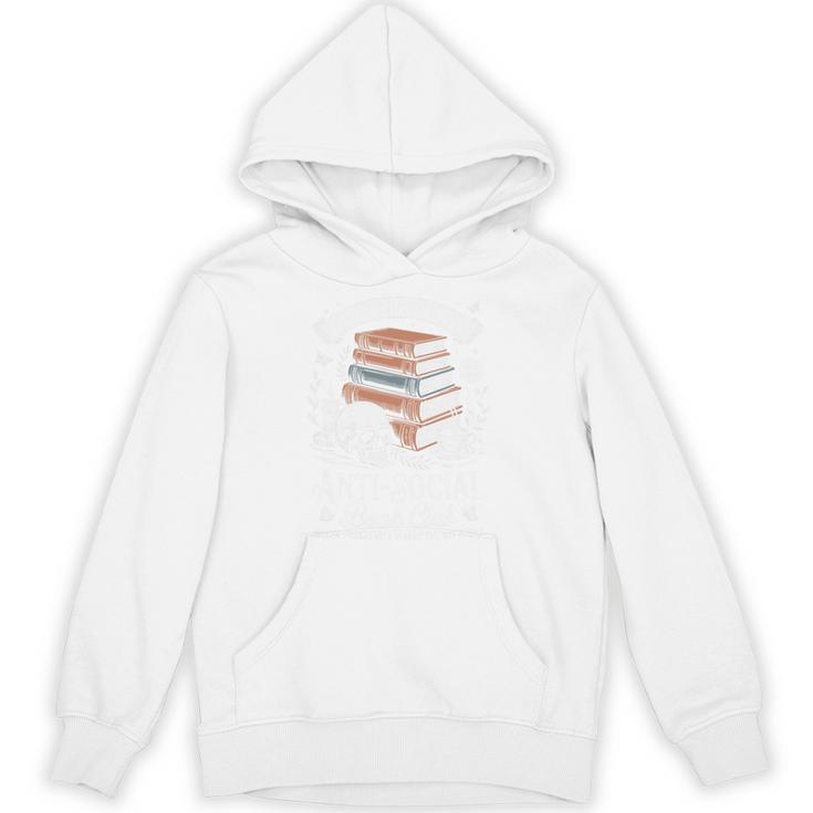 Anti-Social Book Club Reader Books & Coffee Dark Academia Premium Tri-Blend Unisex Hoodie