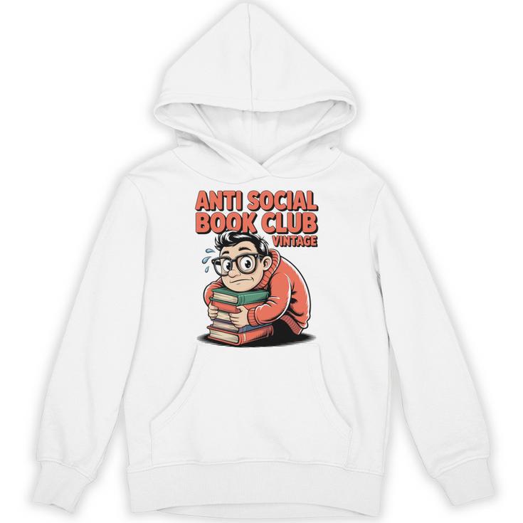 Anti Social Book Club Vintage Retro Reader Art Unisex Hoodie