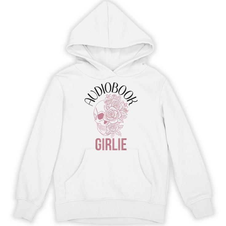 Audio Book Lovers Women Dark Romance Spicy Books Skeleton Unisex Hoodie
