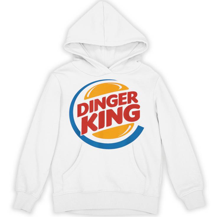 Baseball Dinger King Logo For Home Run Players And Fan Unisex Hoodie