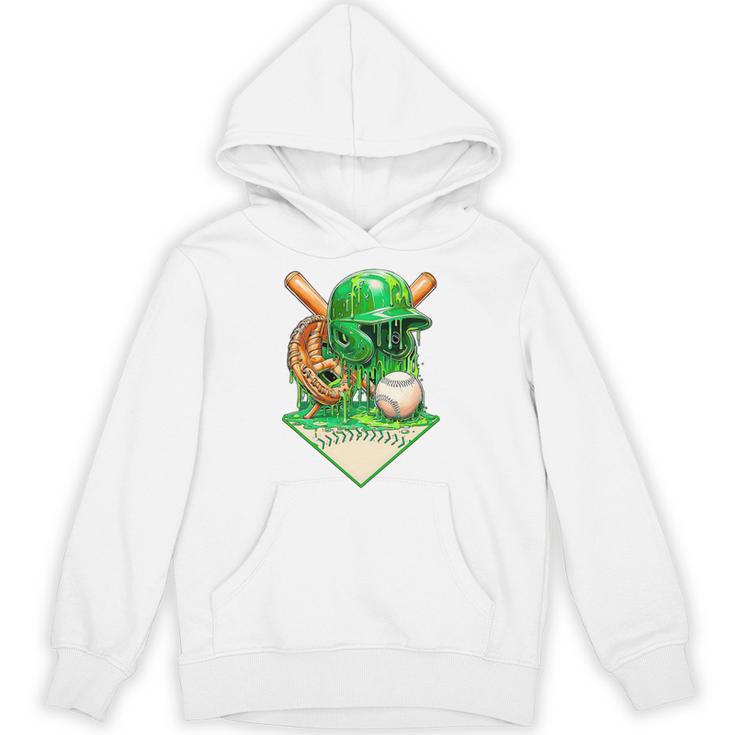 Baseball Life Style Ice Cream Drip Green Premium Tri-Blend Unisex Hoodie
