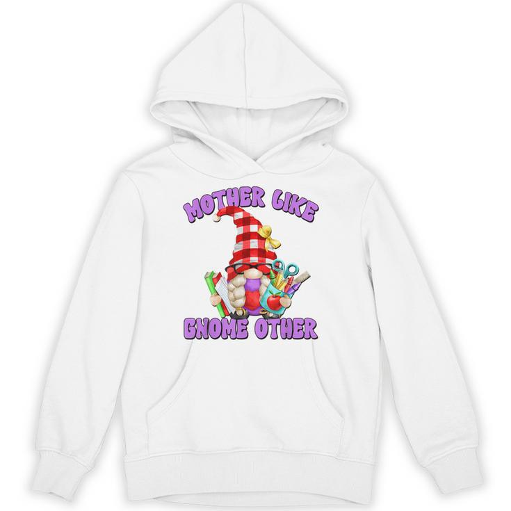Best Teacher Grandma Gnome With Books For Teacher Mom Saying Unisex Hoodie