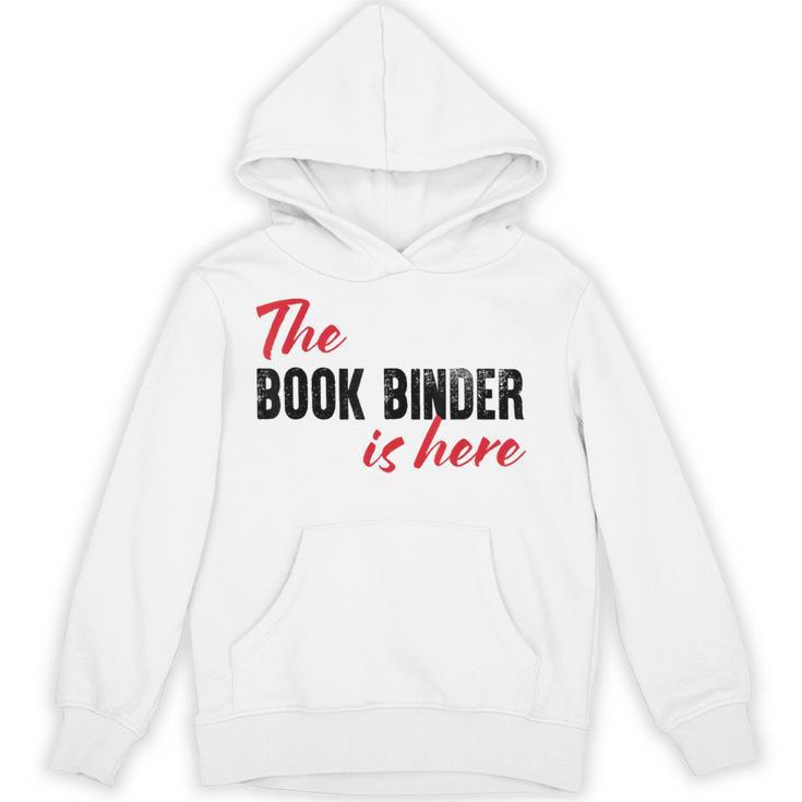 The Book Binder Is Here Unisex Hoodie