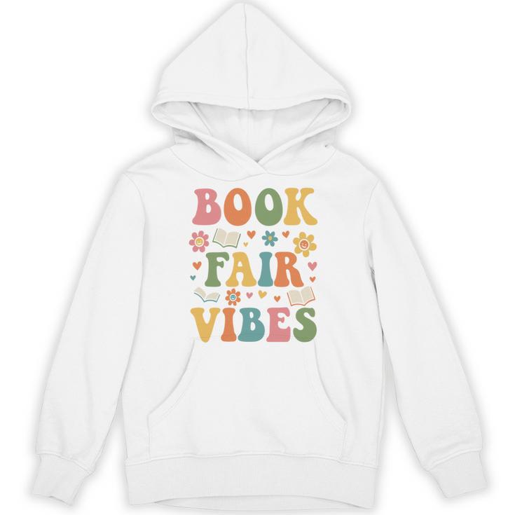 Book Fair Vibes Groovy Retro School Reading Nostalgic Unisex Hoodie