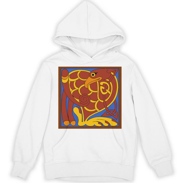 Book Of Kells Celtic Knot Medieval Bird Premium Tri-Blend Unisex Hoodie