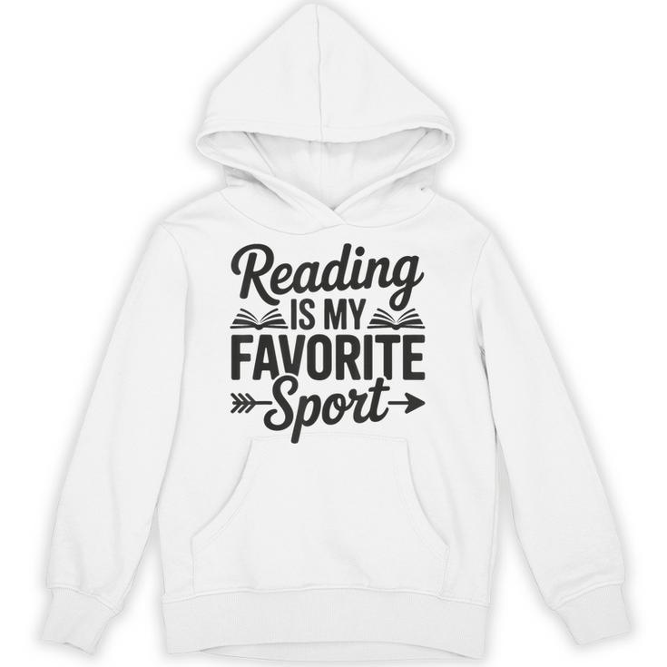 Book Lover Saying Humor Reading Is My Favorite Sport Unisex Hoodie