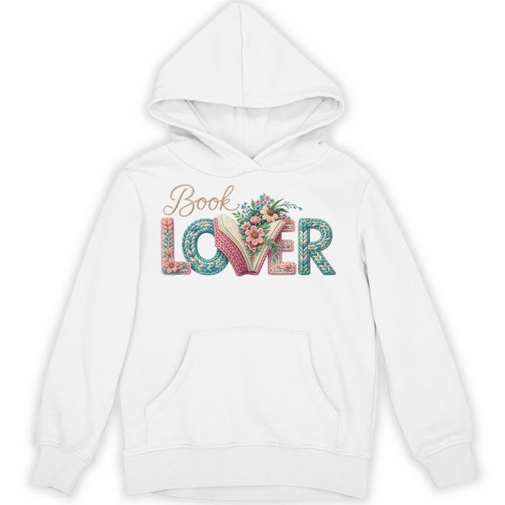 Book Lover Vintage Bookworm Floral Reading Women Girls Unisex Hoodie