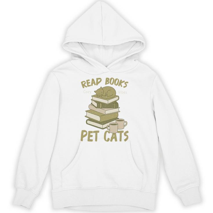 Book Lover Women Read Books Pet Cats Premium Tri-Blend Unisex Hoodie