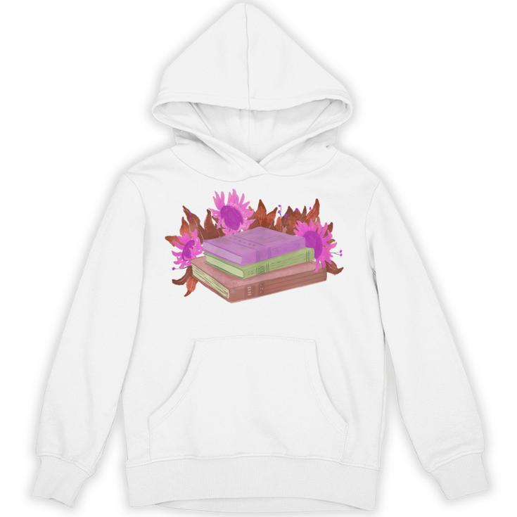 Book Lovers Wildflowers Book Reading Shirt Cute Teacher For Women Unisex Hoodie