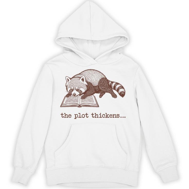 Bookish Red Panda Reading Fiction Book Vintage Bookworms Premium Tri-Blend Unisex Hoodie