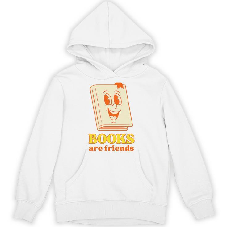 Books Are Friends Bookish Bookstore Library Premium Tri-Blend Unisex Hoodie