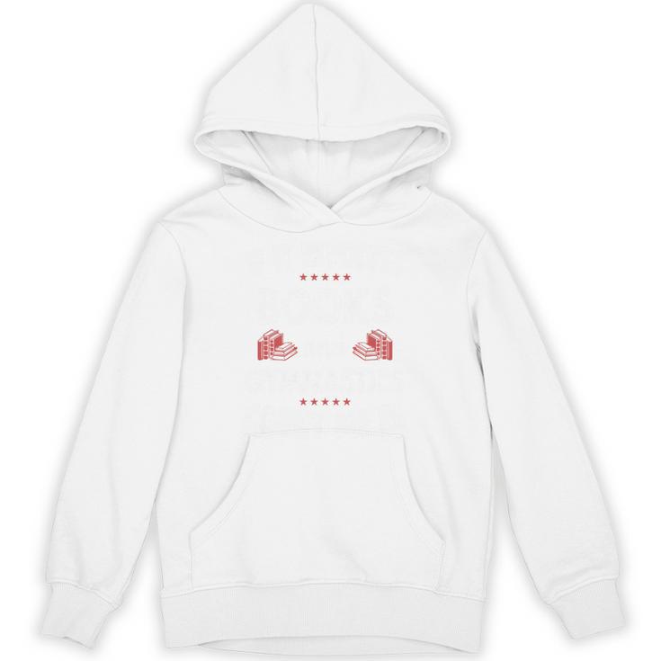 Books And Gymnastics Cute Girl's Premium Unisex Hoodie