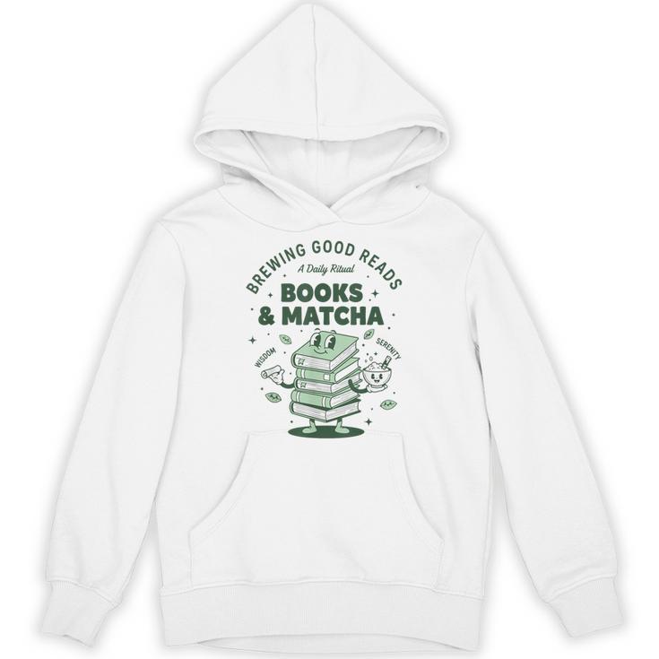 Books And Matcha Brewing Good Reads Matcha Tea Unisex Hoodie