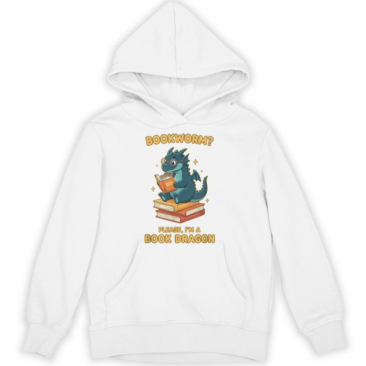 Bookworm Please I'm A Book Dragon Reading For Men Unisex Hoodie