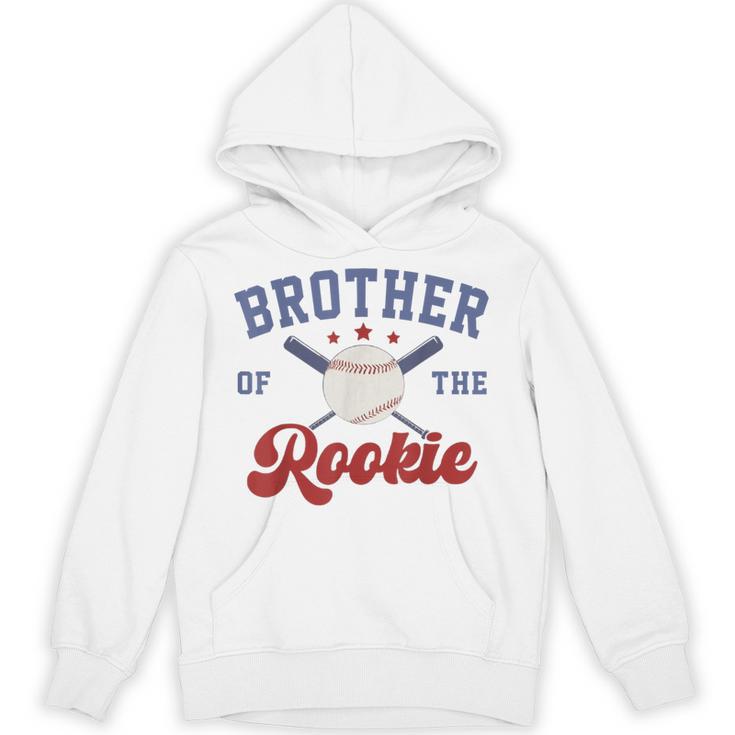 Brother Of Rookie 1st Birthday Baseball Boy Family Matching Unisex Hoodie