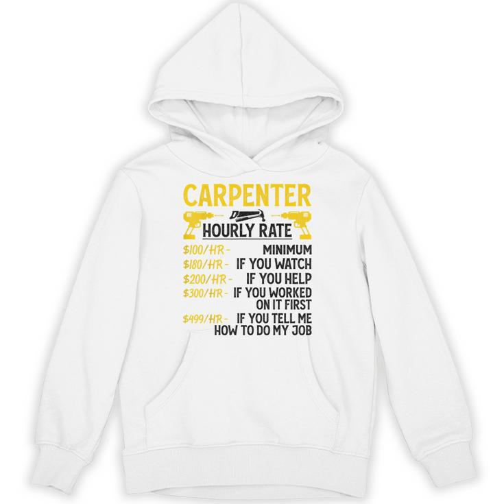 メンズ Carpenter Hourly Rate For Woodworker Carpenter Retro パーカー