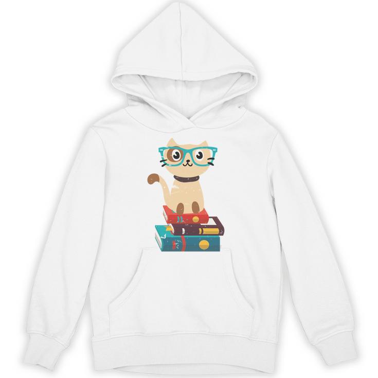 Cat Book Reader Nerd Unisex Hoodie
