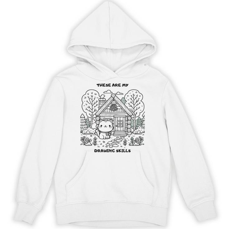 Cat Colouring Book Drawing Painting Art Unisex Hoodie