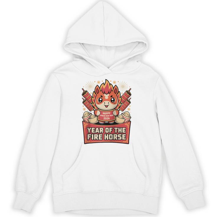 Chinese New Year 2026 Fire Horse Celebration Raglan Baseball Tee Unisex Hoodie