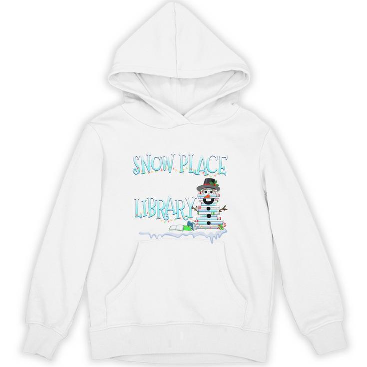 Christmas Reading Tee Snowman Librarian Book Lover Reader Unisex Hoodie