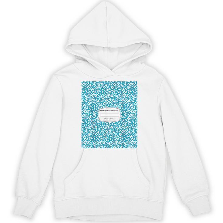 Classic Sky Blue Composition Book School Book Teachers Unisex Hoodie
