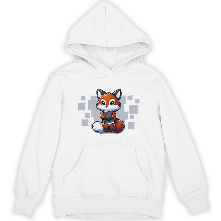 I Closed My Book Book Reader Cute Fox Book Lover Comfort Colors Crop Top Unisex Hoodie