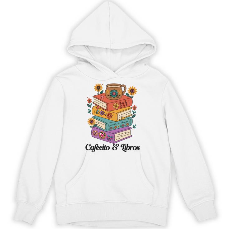 Coffee & Book Lover Reader Mexican Spanish Cafecito & Libros Unisex Hoodie