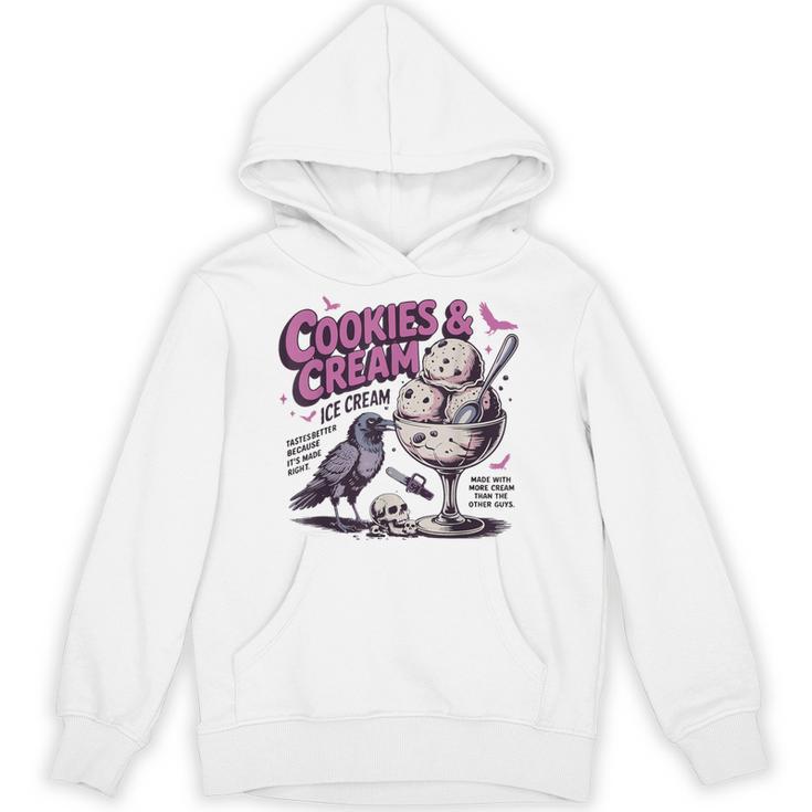 Cookie & Cream Ice Cream Butcher And Bird Book Lover Unisex Hoodie