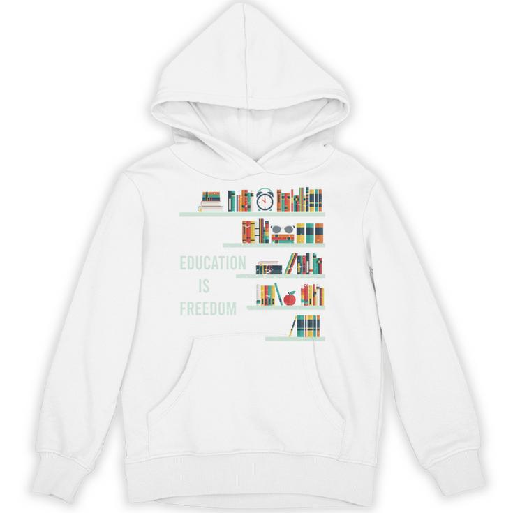 Cool Africa Education Is Freedom Library Book Unisex Hoodie