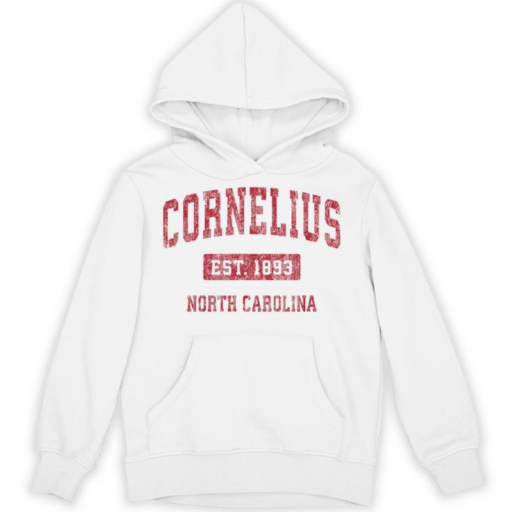 Cornelius North Carolina Nc ビンテージスポーツデザイン レッドデザイン パーカー