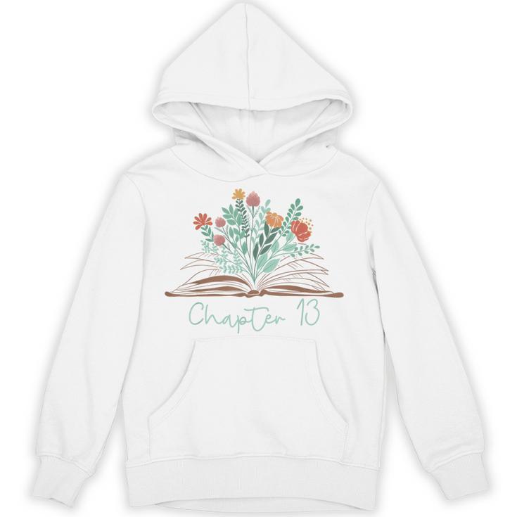 Cute 13th Birthday Chapter 13 Official Teenager Book Lover Unisex Hoodie