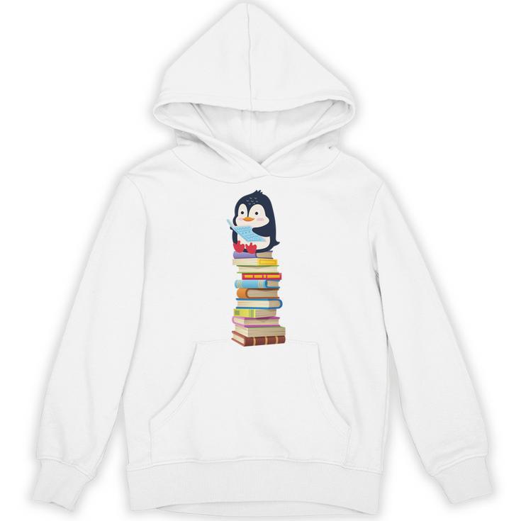 Cute Reading Penguin Women's Tops Book Lovers Unisex Hoodie