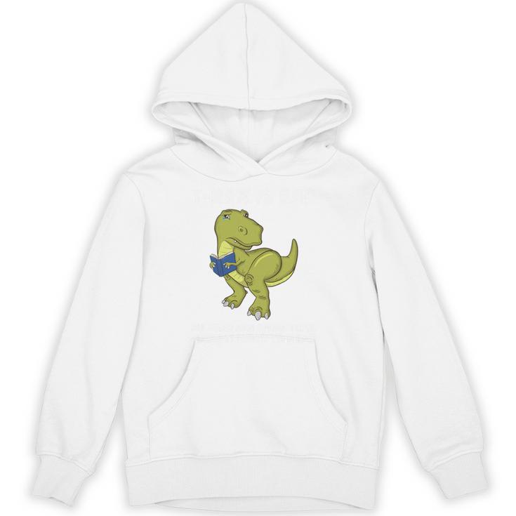 Dinosaur Book LoverRex Sad Arms Too Short To Reader Premium Tri-Blend Unisex Hoodie