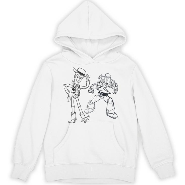 Disney PIXAR Toy Story Woody & Buzz Lightyear Sketch Book Unisex Hoodie
