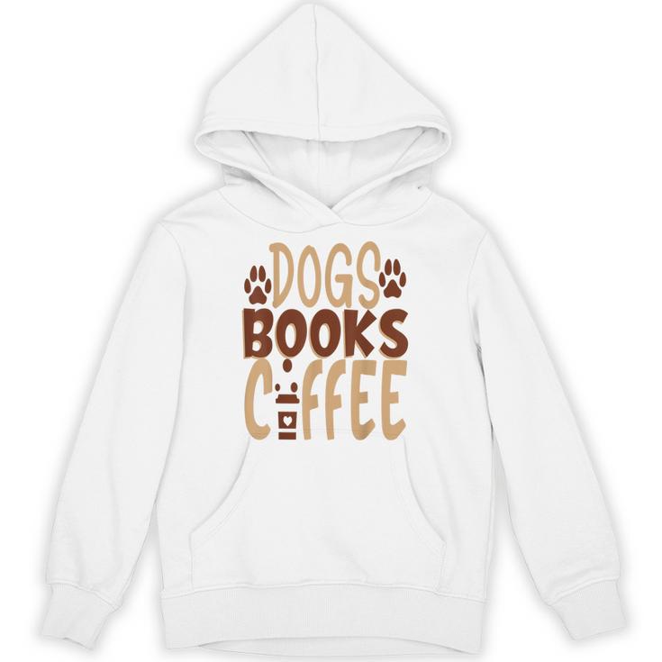 Dogs Books Coffee Lover Unisex Hoodie