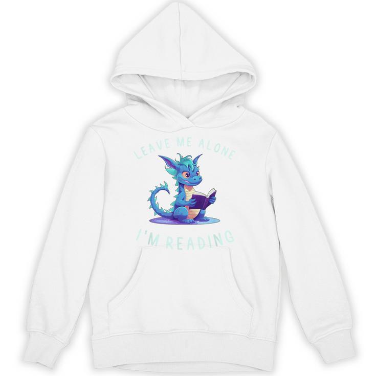 Dragon Reading Book Lover Leave Me Alone I'm Reading Unisex Hoodie