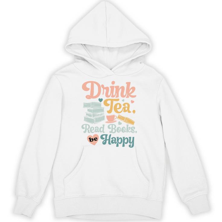 Drink Tea Read Books Nerd Book Reader Book Reading Lover Premium Tri-Blend Unisex Hoodie