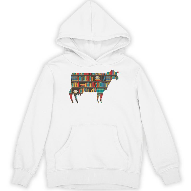 Easily Distracted By Cows & Books Lover Heifer Farm Unisex Hoodie