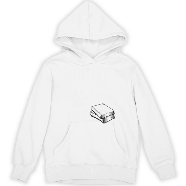 Easily Distracted By Dogs Books Reader Saying Unisex Hoodie