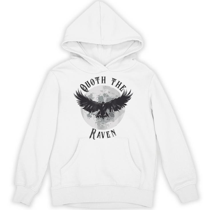 Edgar Allan Poe Nevermore The Raven Quote Literary Book Unisex Hoodie