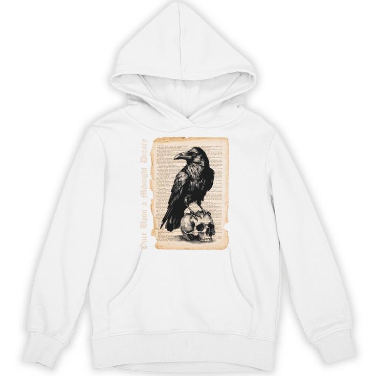 Edgar Allan Poe Raven Gothic Book Lover Unisex Hoodie