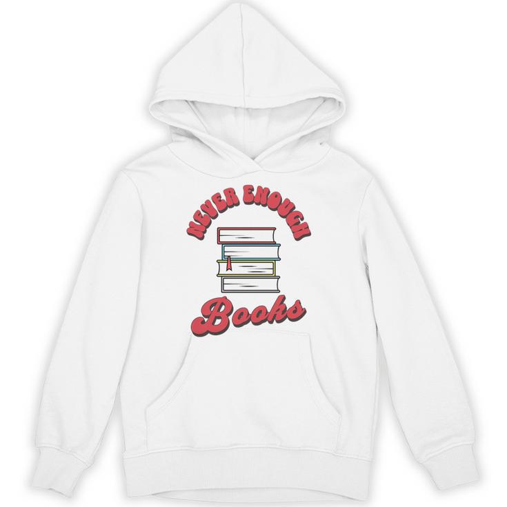 Never Enough Books Book Lover Librarian Teacher Premium Tri-Blend Unisex Hoodie