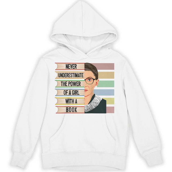 Feminist Ruth Bader Ginsburg RBG Quote Girl With Book Women Raglan Baseball Tee Unisex Hoodie
