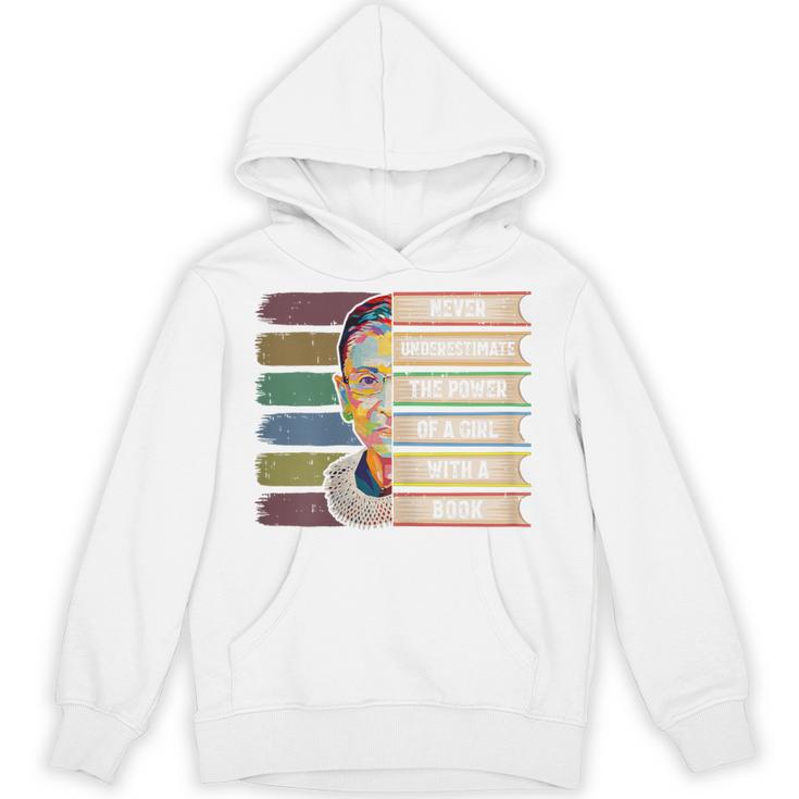 Feminist Ruth Bader Ginsburg RBG Quote Girl With Book Women Unisex Hoodie